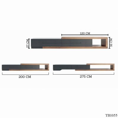 ตู้วางทีวี TB1055 Dim L200-275xW40xH32 cm