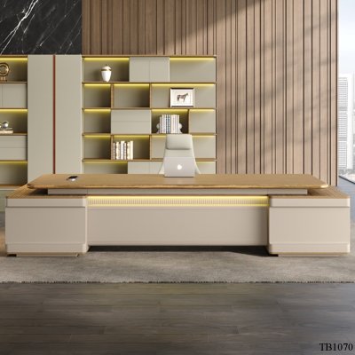 โต๊ะทำงาน TB1070 Dim L240xW200xH75 cm