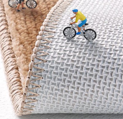 Doormat Carpet 38 ขนาด 80x120 cm สีเทา