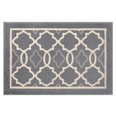 Doormat Carpet 38 ขนาด 80x120 cm สีเทา