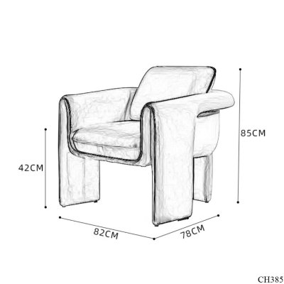 เก้าอี้ รุ่น CH385 L82xW78xH85 cm