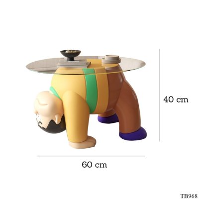 โต๊ะกลางรุ่น TB968 Dim L60xW60xH40 cm