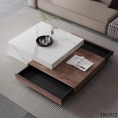 โต๊ะกลางรุ่น TB1032 Dim L135-160xW90xH32 cm