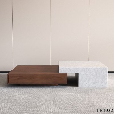 โต๊ะกลางรุ่น TB1032 Dim L135-160xW90xH32 cm