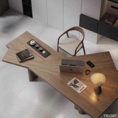 โต๊ะทำงาน TB1287 Dim L220xW120xH75 cm