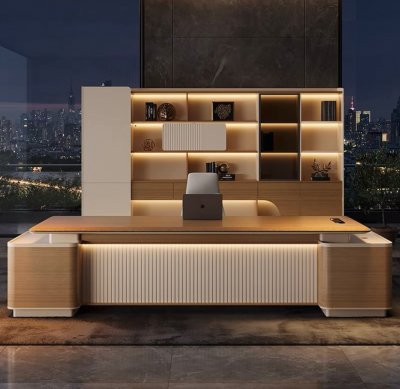 โต๊ะทำงาน TB03B8124 Dim L240xW200xH75 cm