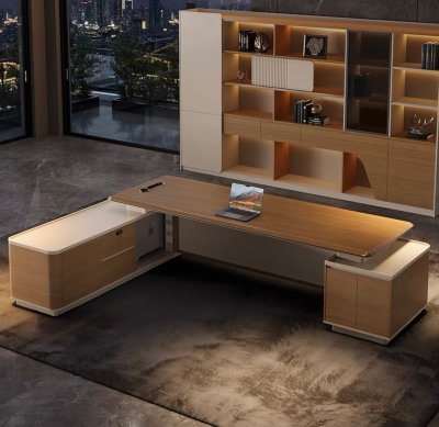 โต๊ะทำงาน TB03B8124 Dim L240xW200xH75 cm