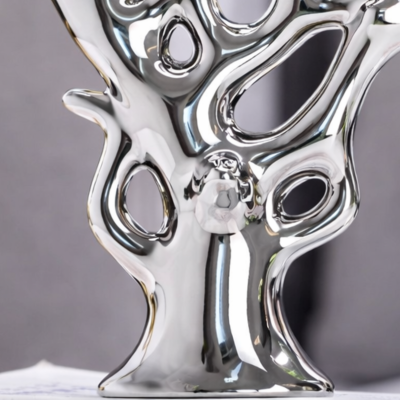 ของตกแต่งบ้าน HC359 Dim L25xH30 cm สีเงิน