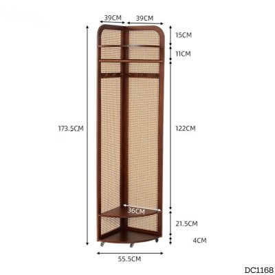 ราวแขวนเสื้อ DC1168 Dim L55.5xW39xH173.5 cm