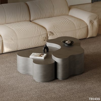 Center table TB1499 Dim L114xW94xH40 + L82xW92xH33 cm