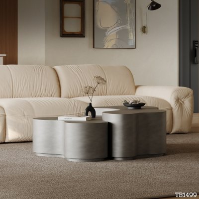 Center table TB1499 Dim L114xW94xH40 + L82xW92xH33 cm