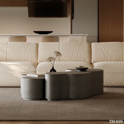 Center table TB1499 Dim L114xW94xH40 + L82xW92xH33 cm