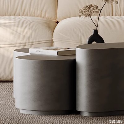 Center table TB1499 Dim L114xW94xH40 + L82xW92xH33 cm