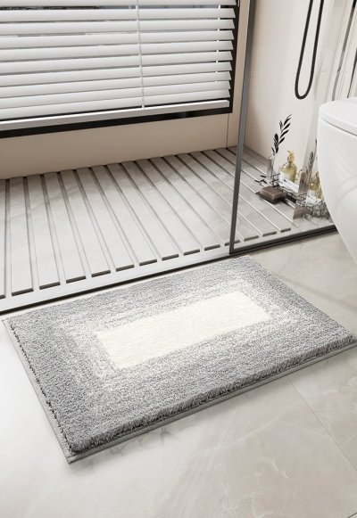 Doormat Carpet 19 ขนาด 40x60 cm สีเทา