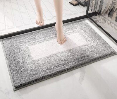 Doormat Carpet 19 ขนาด 40x60 cm สีเทา