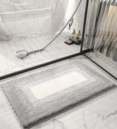 Doormat Carpet 19 ขนาด 40x60 cm สีเทา