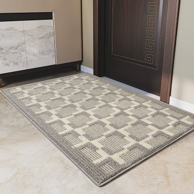 Doormat Carpet 33 ขนาด 50 x 80 cm สีเทา