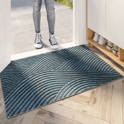 Doormat Carpet 36 ขนาด 60 x 90 cm สีน้ำเงิน