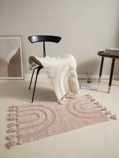 Doormat Carpet 35 ขนาด 50 x 80 cm สีชมพู