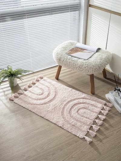 Doormat Carpet 35 ขนาด 50 x 80 cm สีชมพู