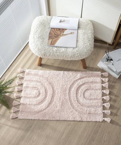 Doormat Carpet 35 ขนาด 50 x 80 cm สีชมพู