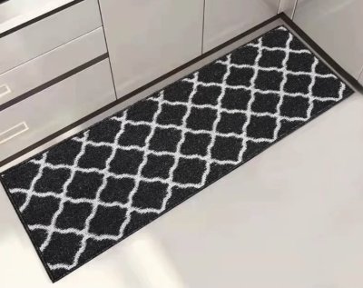 Doormat Carpet 24 ขนาด 45 x 150 cm สีดำ