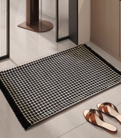 Doormat Carpet 41 ขนาด 60x90 cm สีดำ
