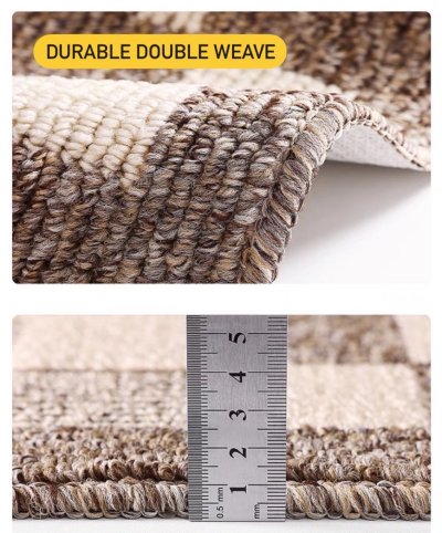 Doormat Carpet 33 ขนาด 60x90 cm สีน้ำตาล