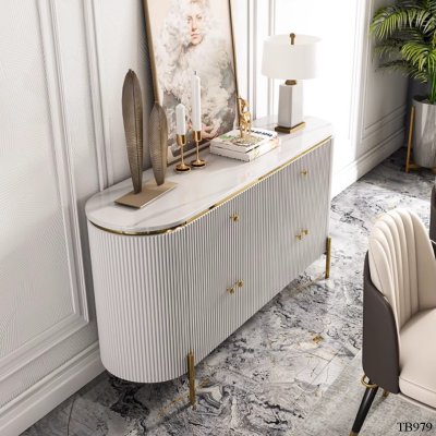 คอนโซล TB979 (White) Dim L140xW40xH80 cm