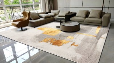 Modern light luxury gold series ขนาด 200 x 290 cm