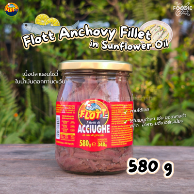Flott Anchovy Fillet in Sunflower Oil 580g