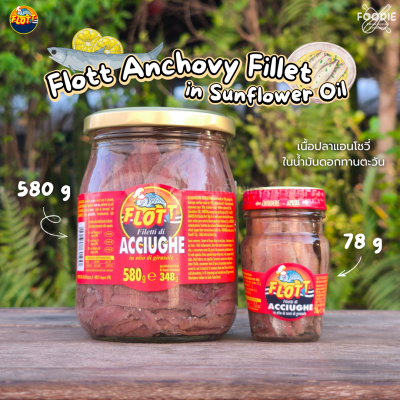 Flott Anchovy Fillet in Sunflower Oil 78g