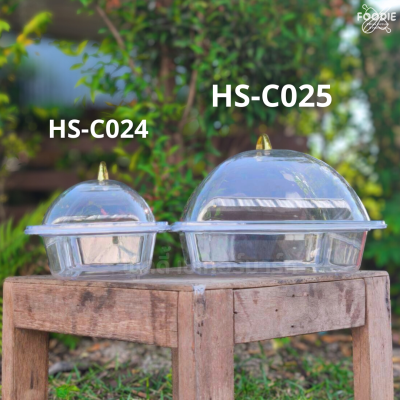 HS C024 ถาดเหลี่ยม+ฝา 32.5 x 17.5cm