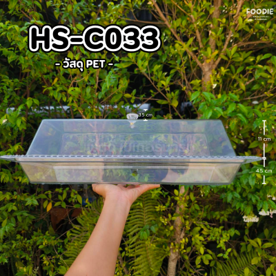 HS C033 ถาดเหลี่ยม+ฝา 54 x 28cm