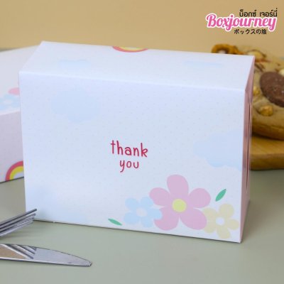 BJ กล่องสแน็คบ็อกซ์ little Flowers 100ใบ