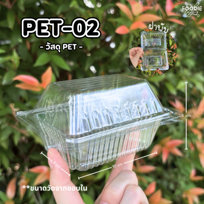 EX กล่อง PET 02 100ชิ้น