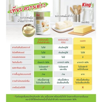 คิง เนยขาวจากน้ำมันรำข้าว 700g