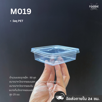 MVS กล่อง M019+ฝา 50ชุด