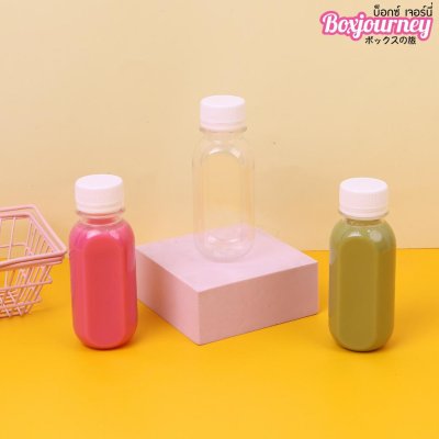 BJ ขวดPET 120cc แคปซูล ฝาขาว 20ชุด