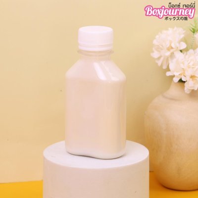 BJ ขวดPET 150cc แบนเรียบ ฝาขาว 20ชุด