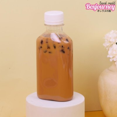 BJ ขวดPET 220cc แบนเรียบ ฝาขาว 20ชุด