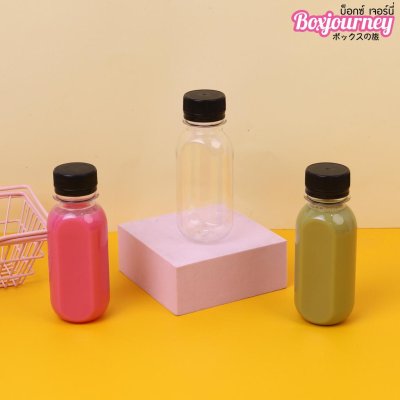 BJ ขวดPET 120cc แคปซูล ฝาดำ 20ชุด