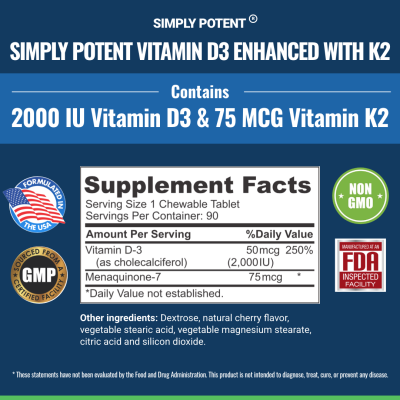 Vitamin D3 K2