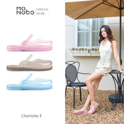 MONOBO รุ่น Charlotte3 Glitter รองเท้ารัดข้อ ของแท้ 100%
