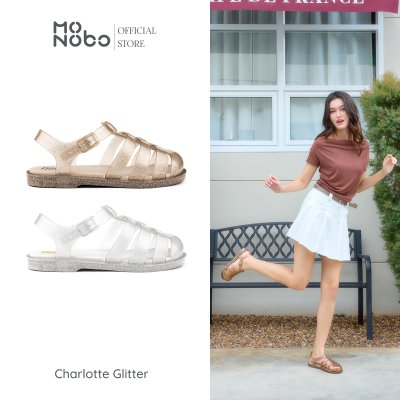 MONOBO รุ่น Charlotte Glitter รองเท้ารัดข้อ ของแท้ 100%