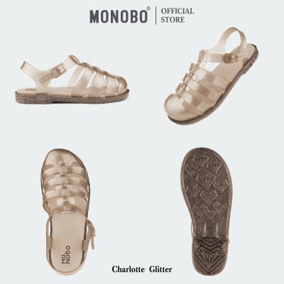 MONOBO รุ่น Charlotte Glitter รองเท้ารัดข้อ ของแท้ 100%