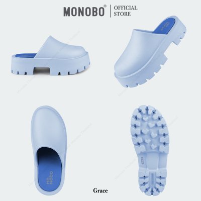 Monobo รุ่น Grace รองเท้าแตะแบบสวมแฟชั่นเสริมส้น ของแท้100%