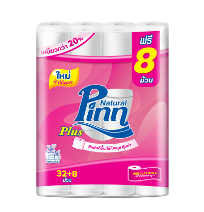 Pinn Plus พินน์ พลัส 32 + 8 ม้วน