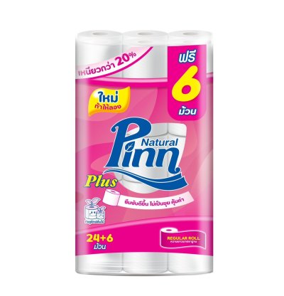 Pinn Plus พินน์ พลัส 24+6 ม้วน