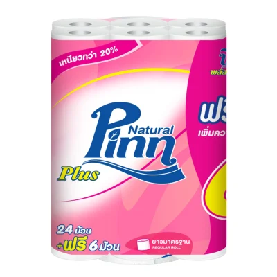 Pinn Plus พินน์ พลัส 24+6 ม้วน